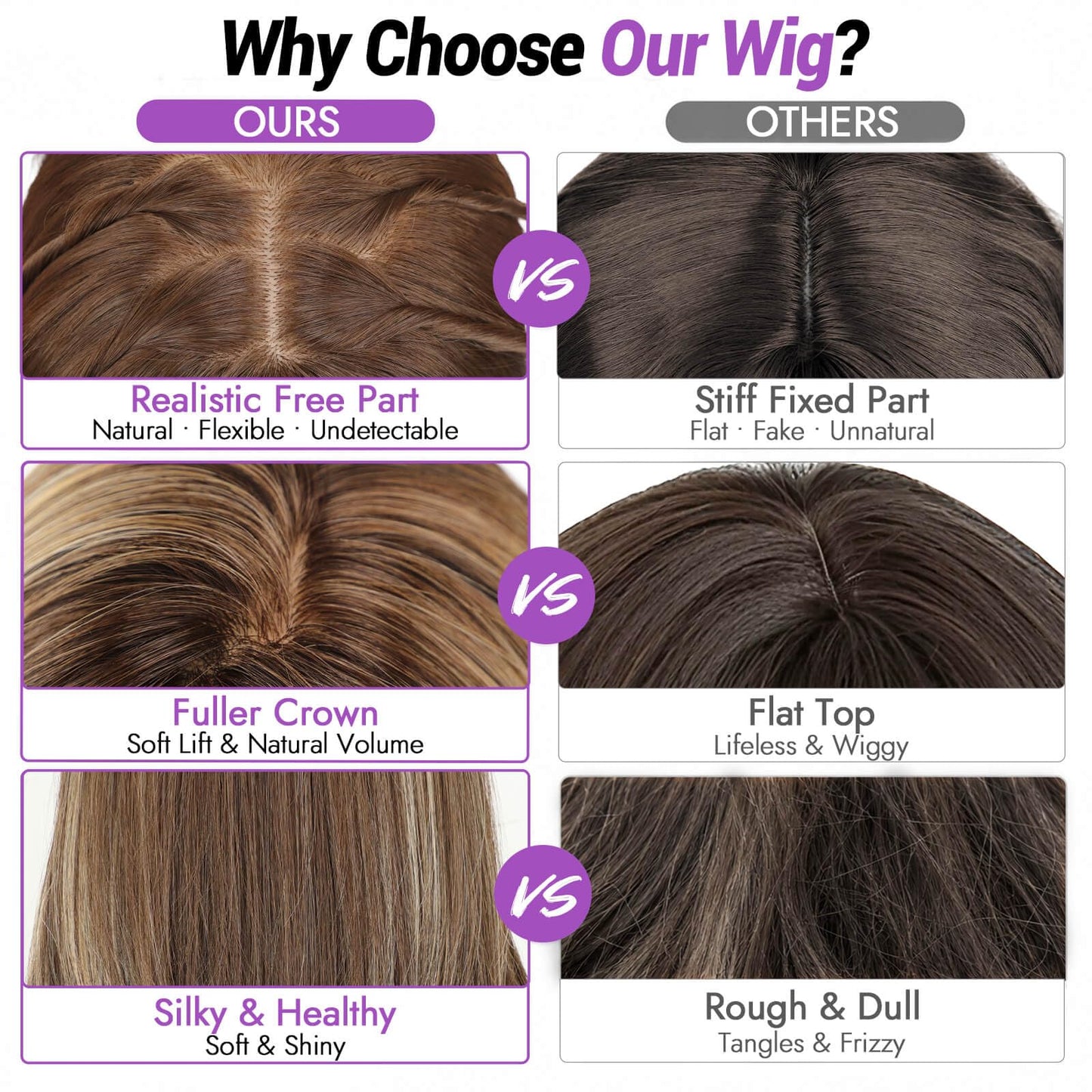 Beginner-Friendly Wig with Bangs for Women Ash Blonde Mix Platinum Highlights Straight Face-Framing Layers Hairstyle 4x4 Realistic Scalp Glueless Synthetic Wigs Medium Length for Everyday Use