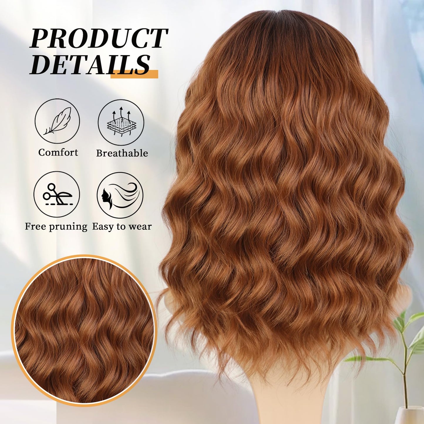 Short Bob Wigs with Bangs for Women for Daily Party Use