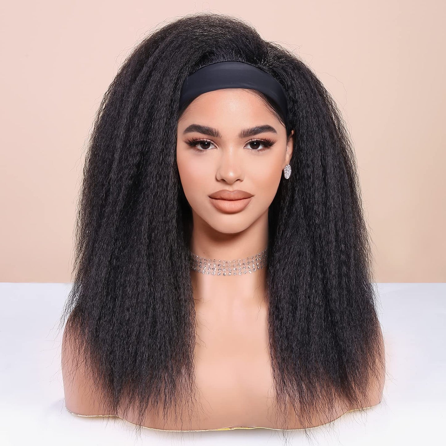 Kinky Straight Headband Wig