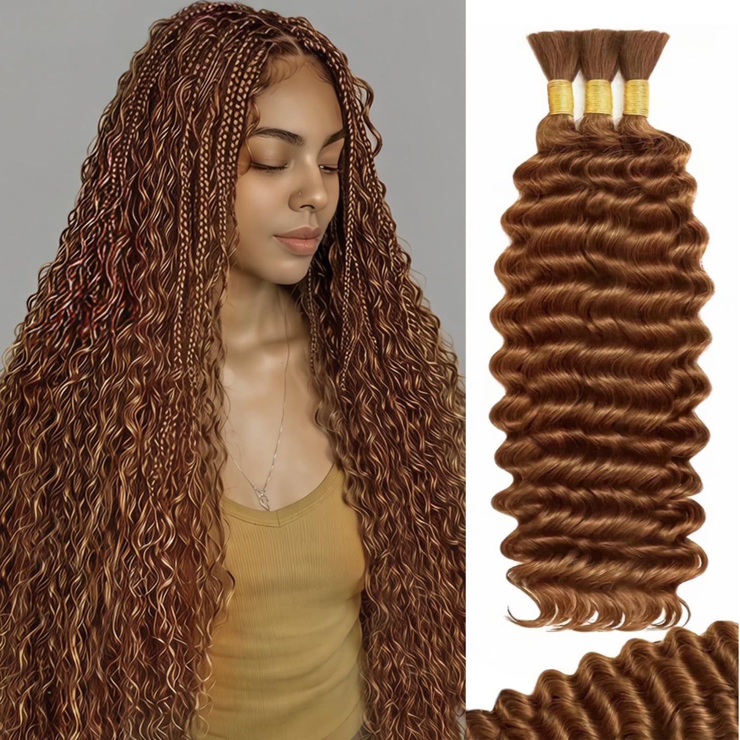 Human Braiding Hair for Boho Braids